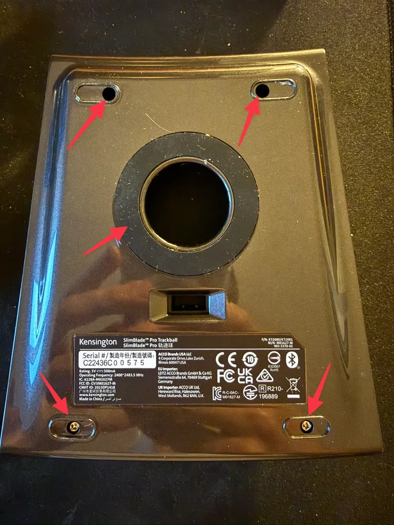 Kensington SlimBlade screws